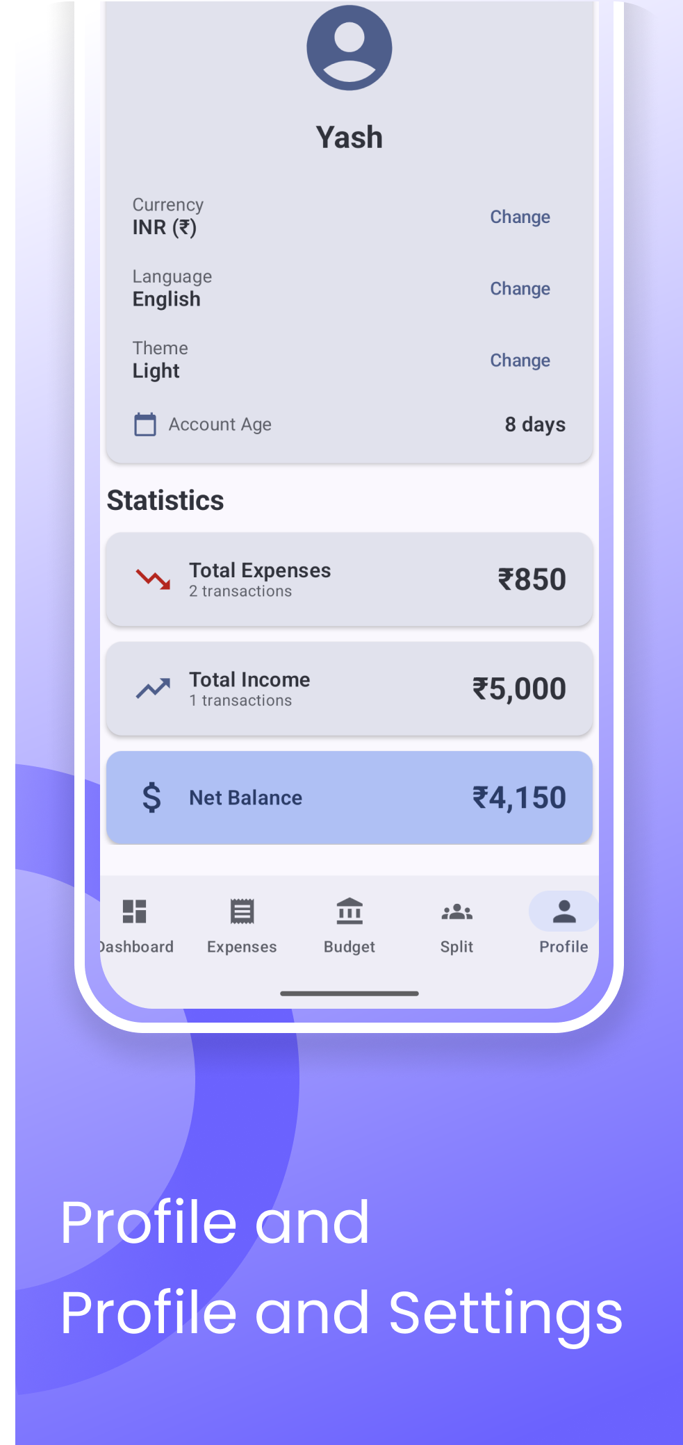 Expense Lite - Screenshot 5 showing product features and functionality