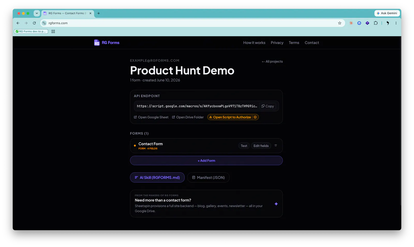 RG Forms screenshot 4