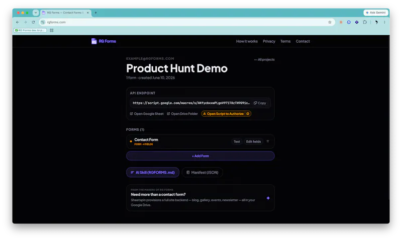 RG Forms screenshot 4