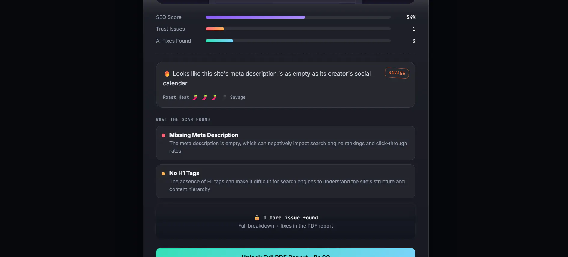 SiteRoast AI gallery image