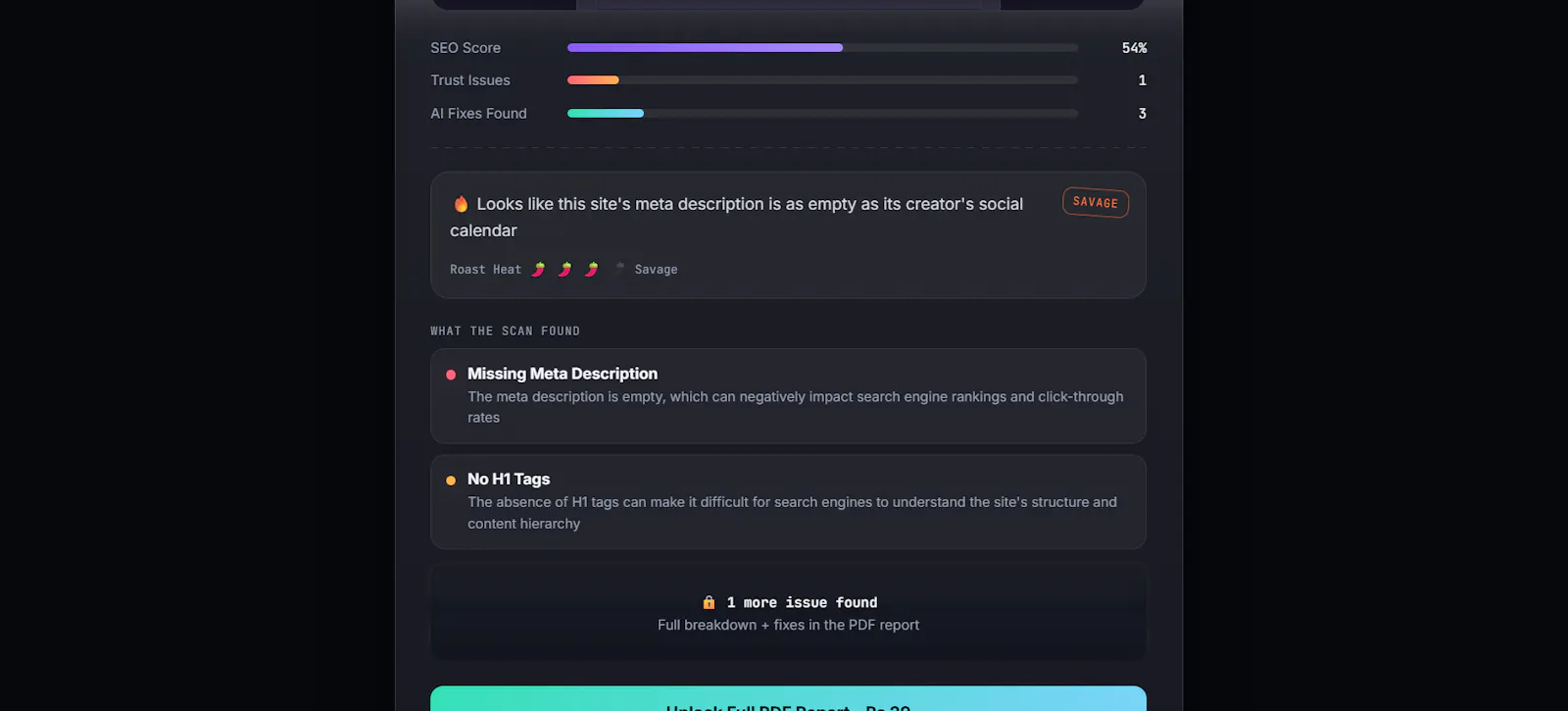 SiteRoast AI screenshot 3