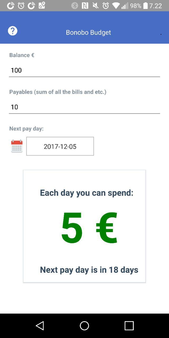 Bonobo Budget for Android gallery image