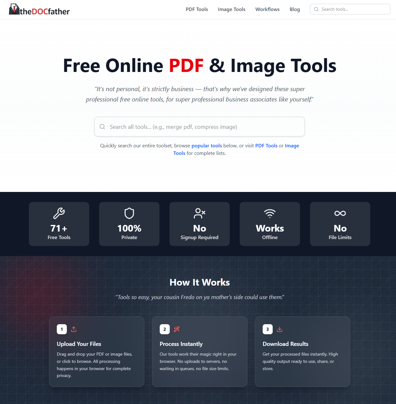 The Docfather - Main product screenshot demonstrating key features and user interface