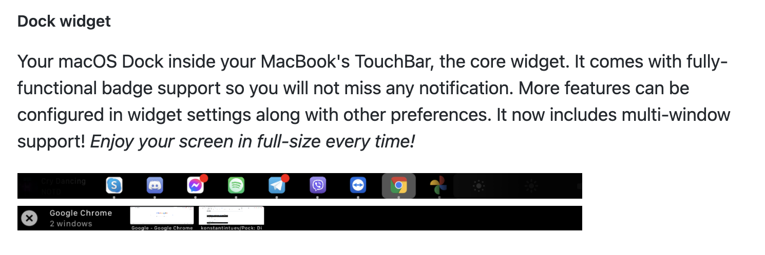 Pock v2 gallery image