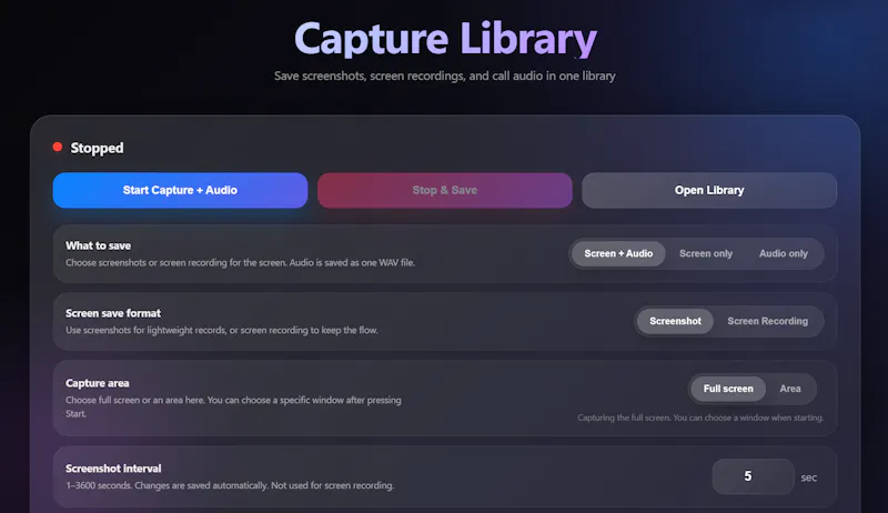 Capture Library screenshot 2