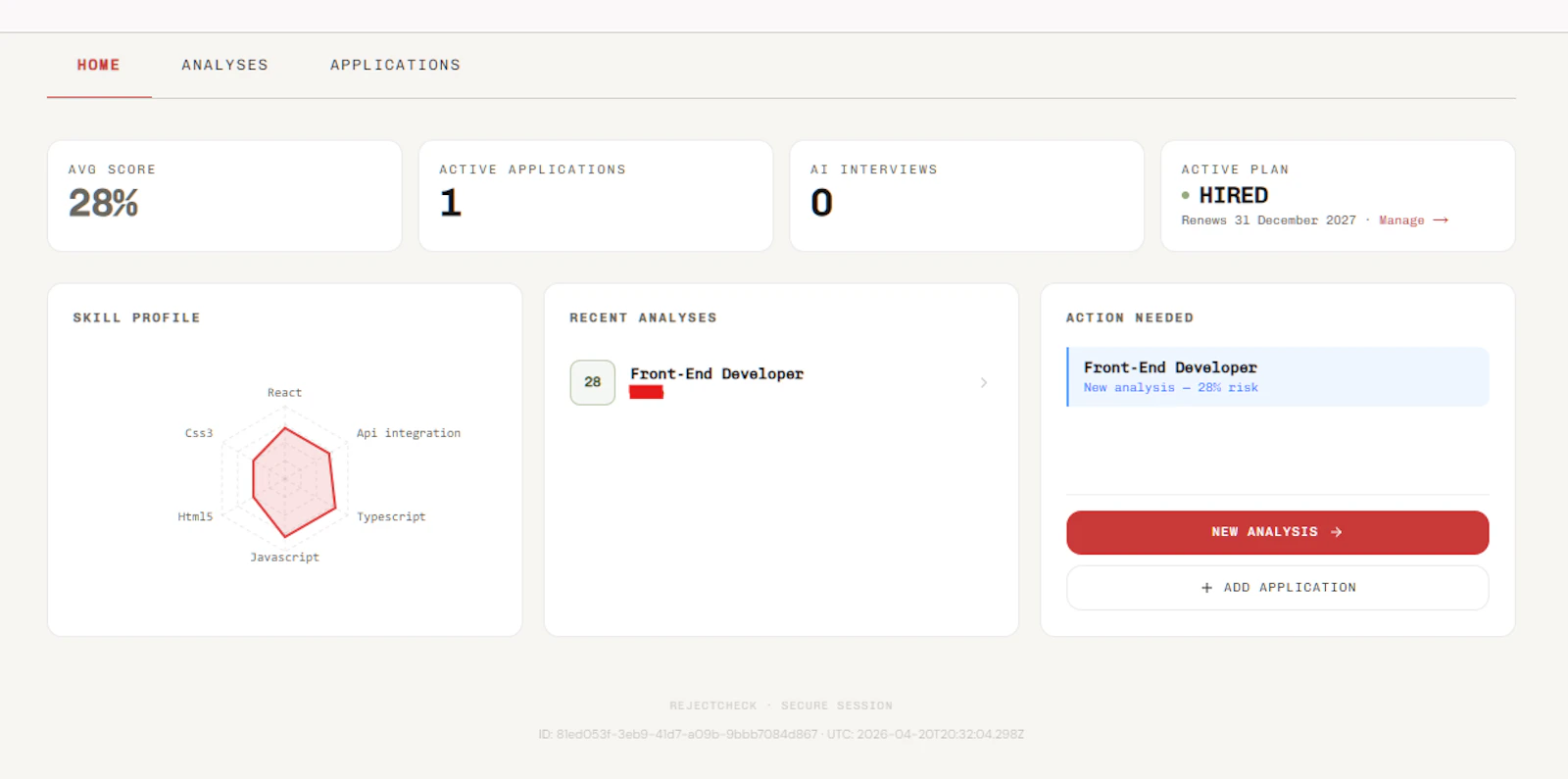 RejectCheck screenshot 5