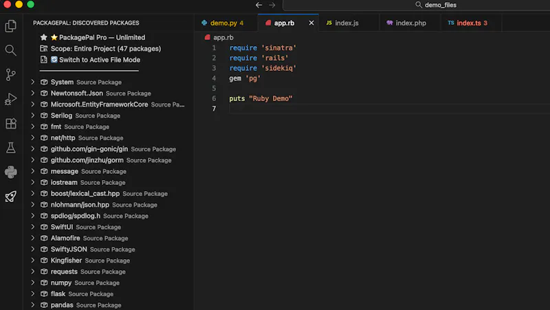 Package Pal for VS Code screenshot 8
