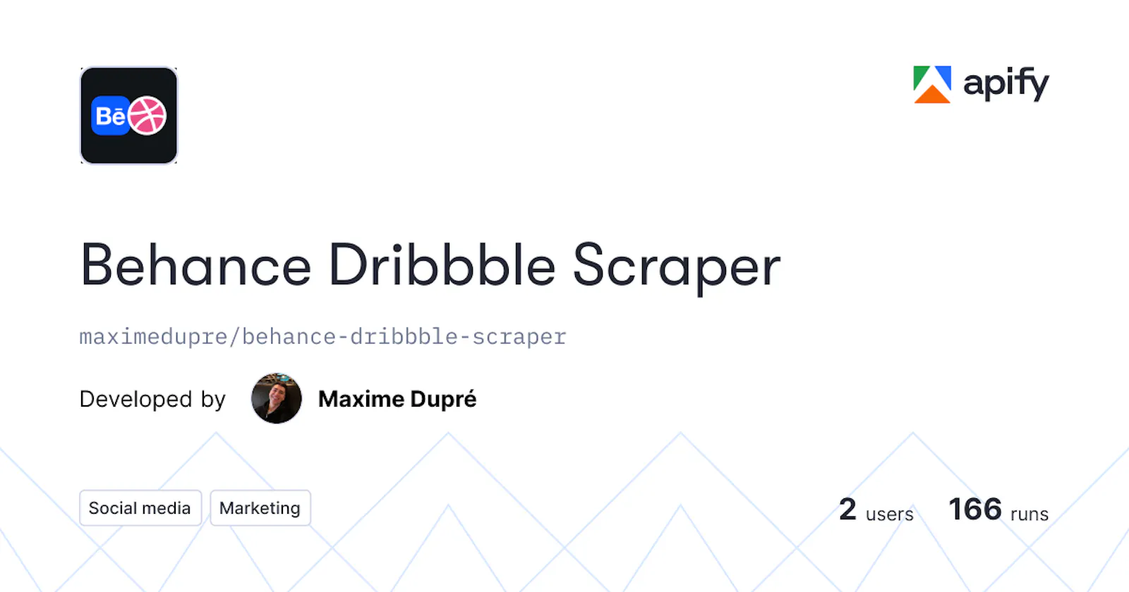 Behance Dribbble Scraper screenshot 1