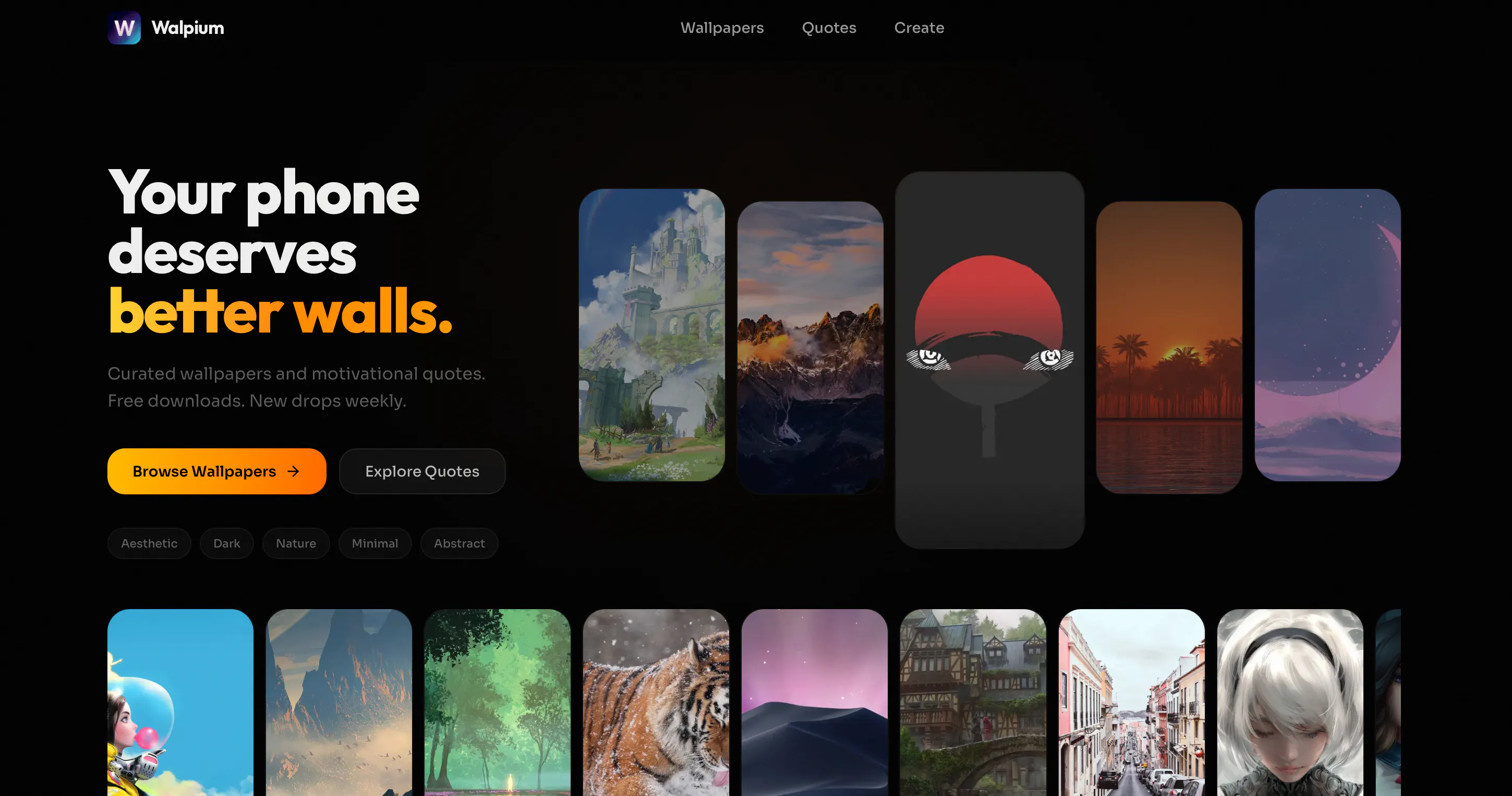 Walpium | Wallpapers & Quotes product banner