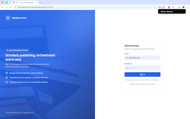 Alkademy Press screenshot 1