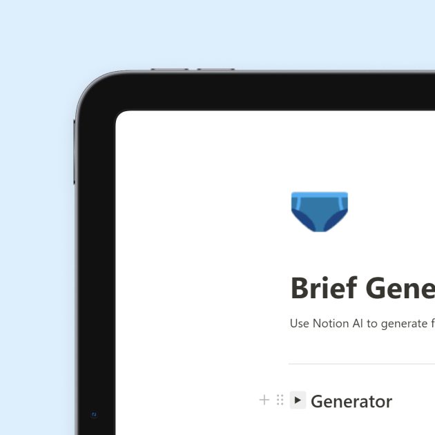 Gerador breve com noção AI