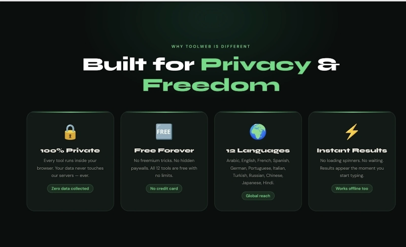 ToolWeb screenshot 2