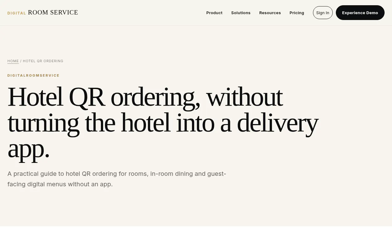 Digital Room Service gallery image