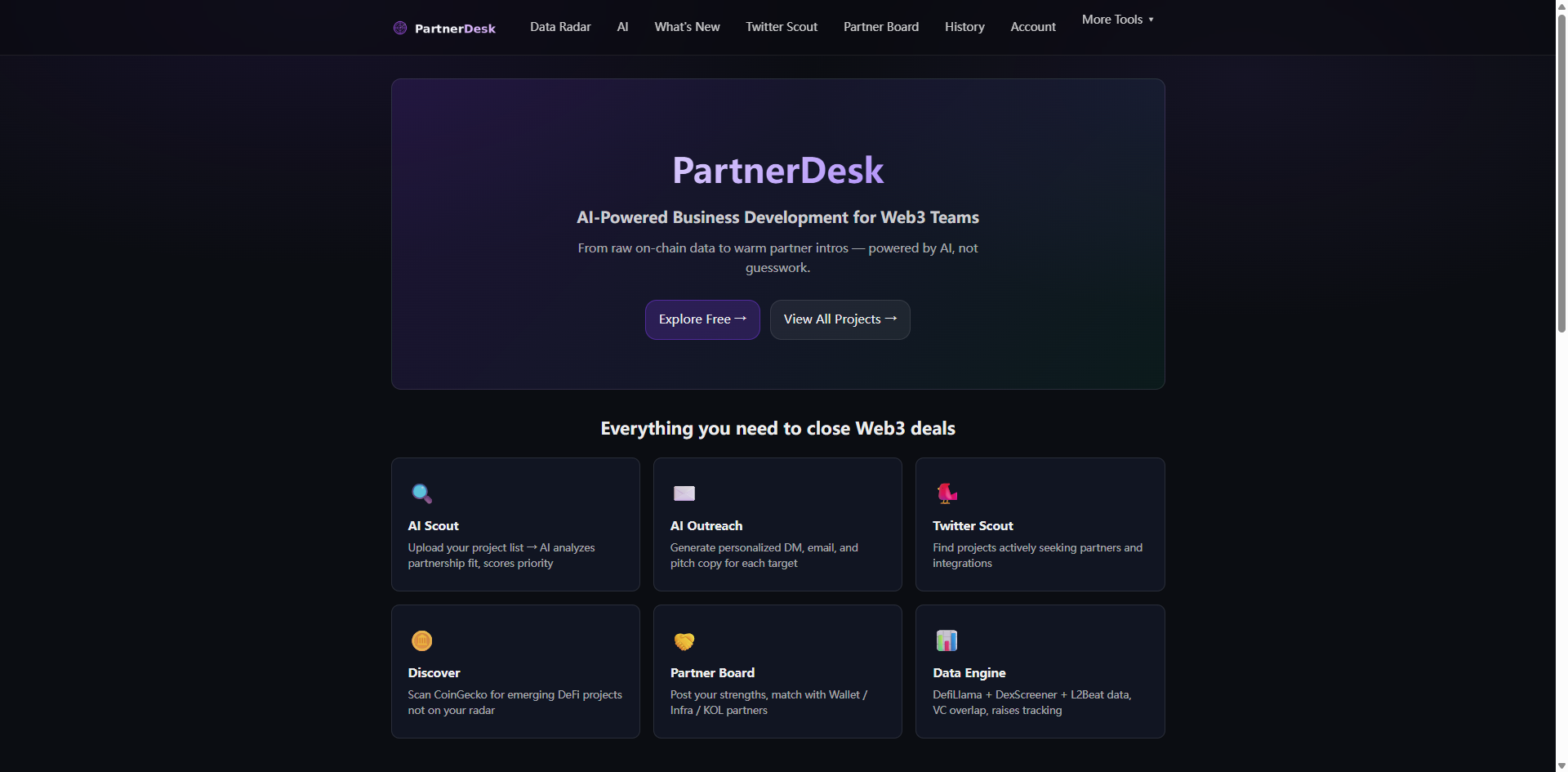 PartnerDesk - Main product screenshot demonstrating key features and user interface