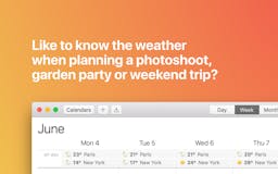 Weather in your Calendar media 2