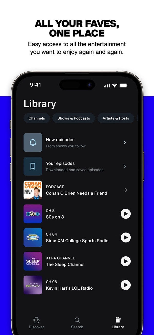 Media SiriusXM - Khám phá một cách dễ dàng, tận hưởng vô tận 5