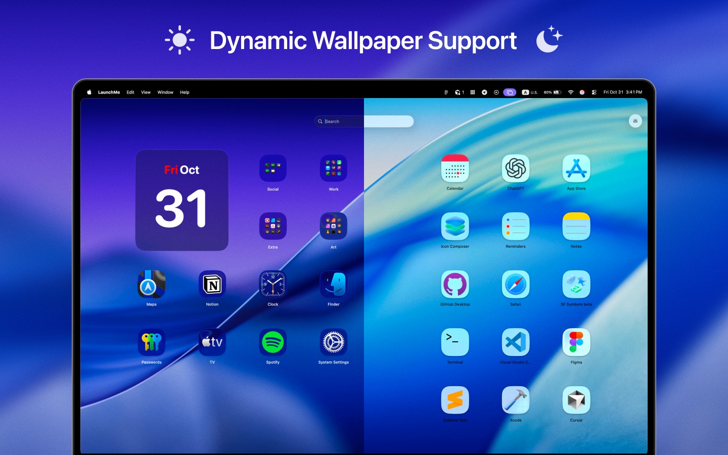 LaunchMe - App Launchpad macOS 26 - Screenshot 2 preview