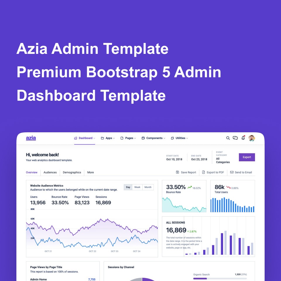 Azia Admin Template