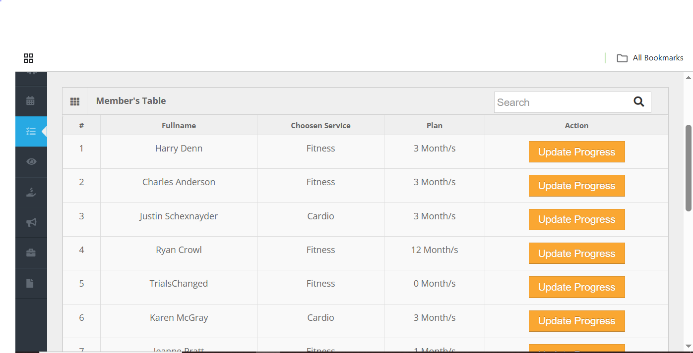 Gym Management System in PHP MySQL gallery image