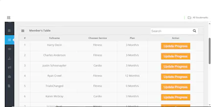 Gym Management System in PHP MySQL gallery image