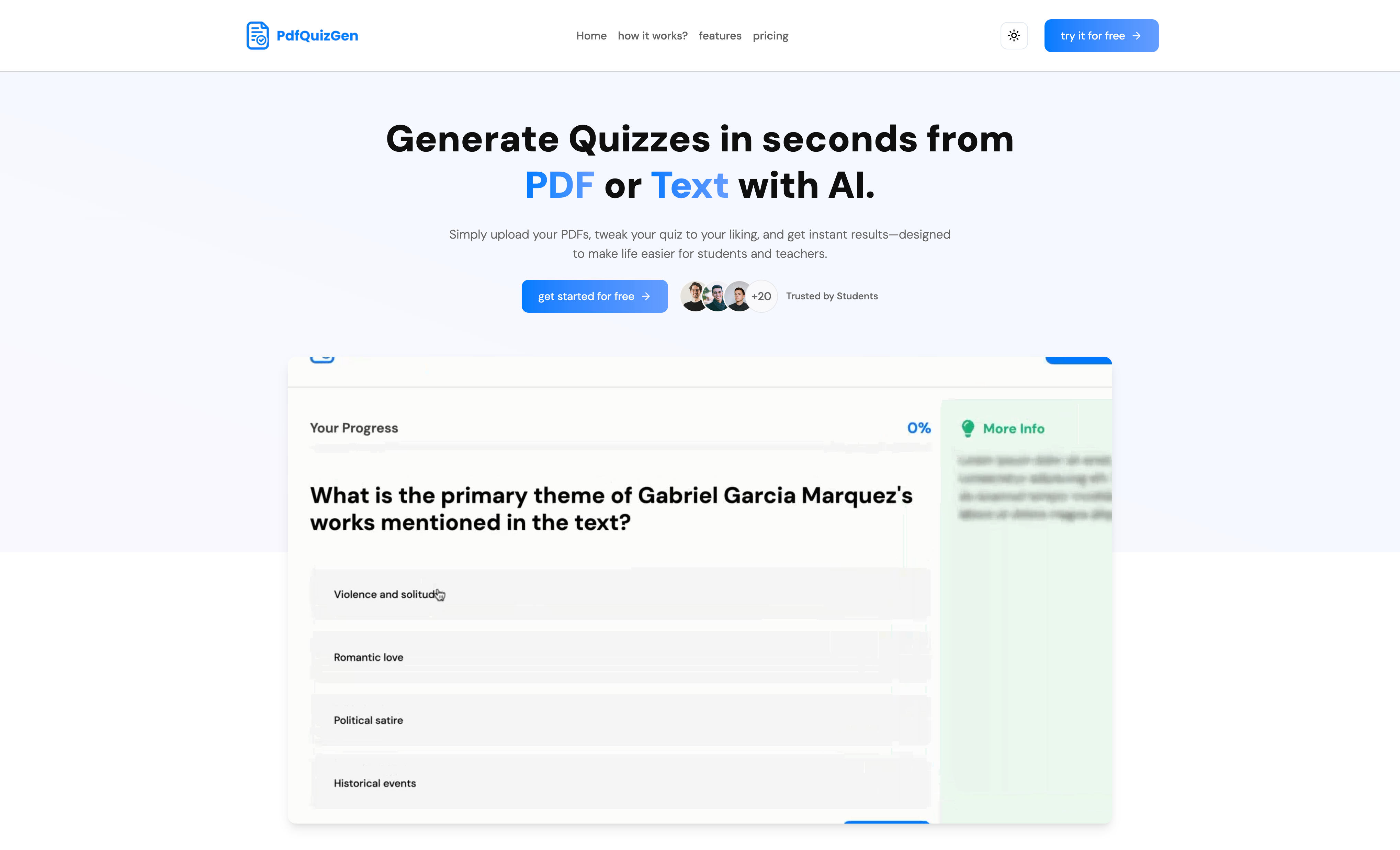 pdfquizgen - 从PDF或AI中从pdf或文本中生成测验媒体4