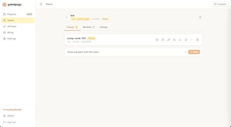 Gatedpage screenshot 3