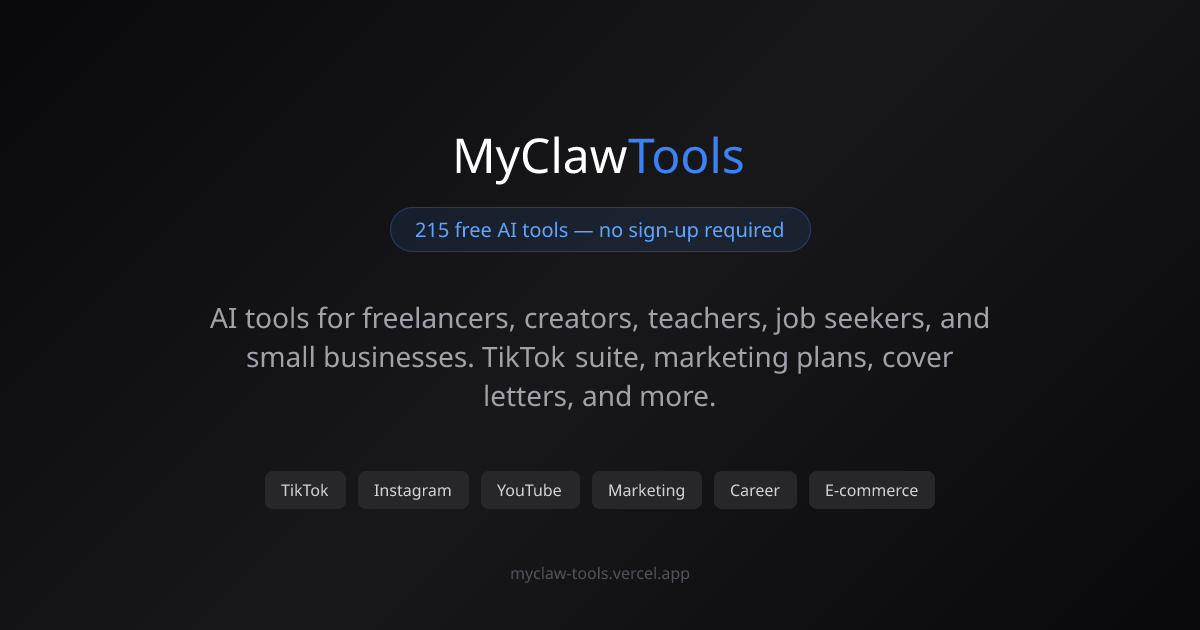 MyClaw Tools gallery image