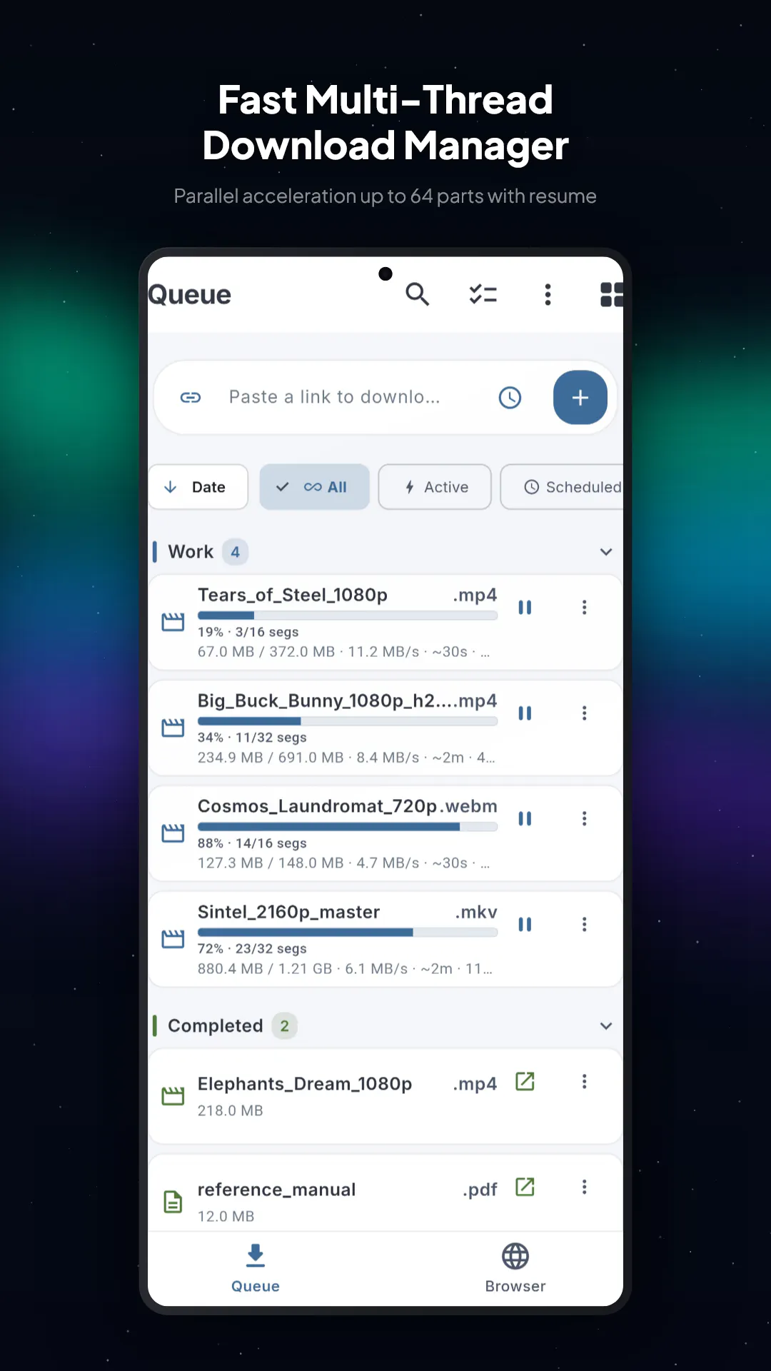 Aurora Torrent & Video Download Manager  gallery image