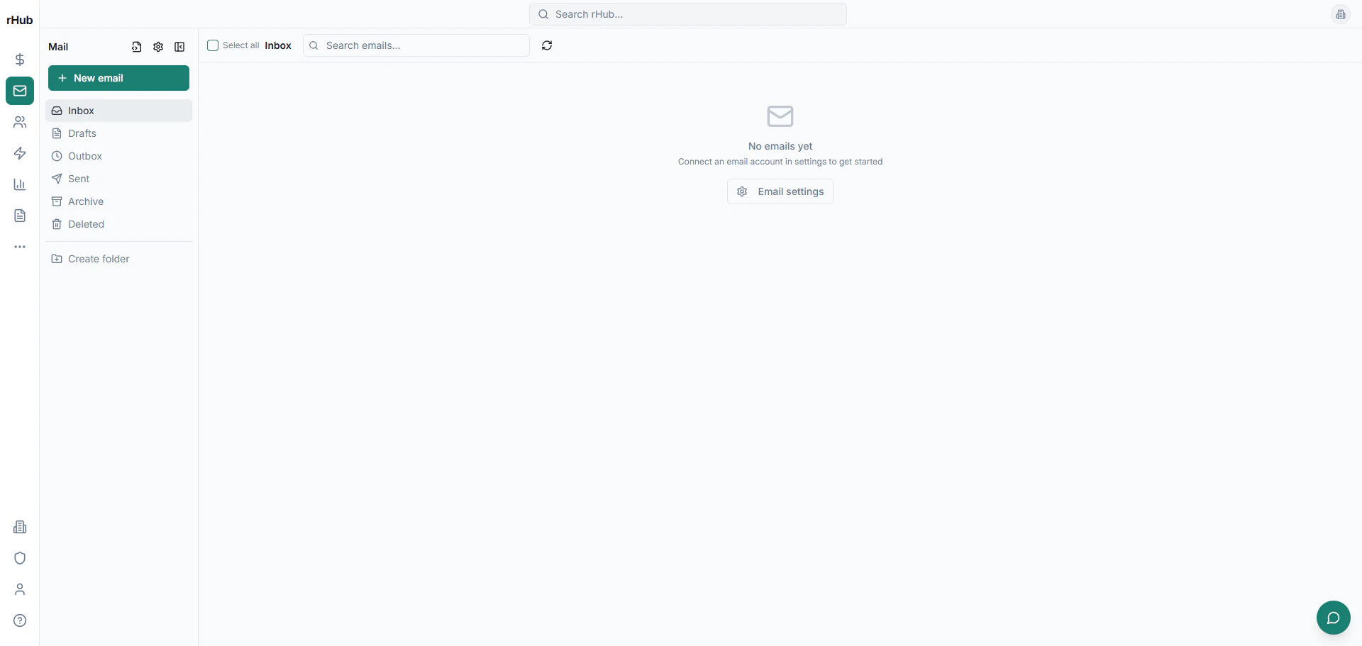 rHub CRM screenshot 2