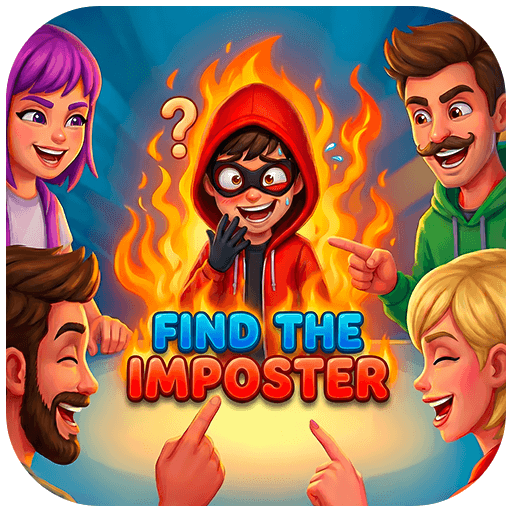 Free party game | Find the imposter - Product Hunt launch logo and brand identity
