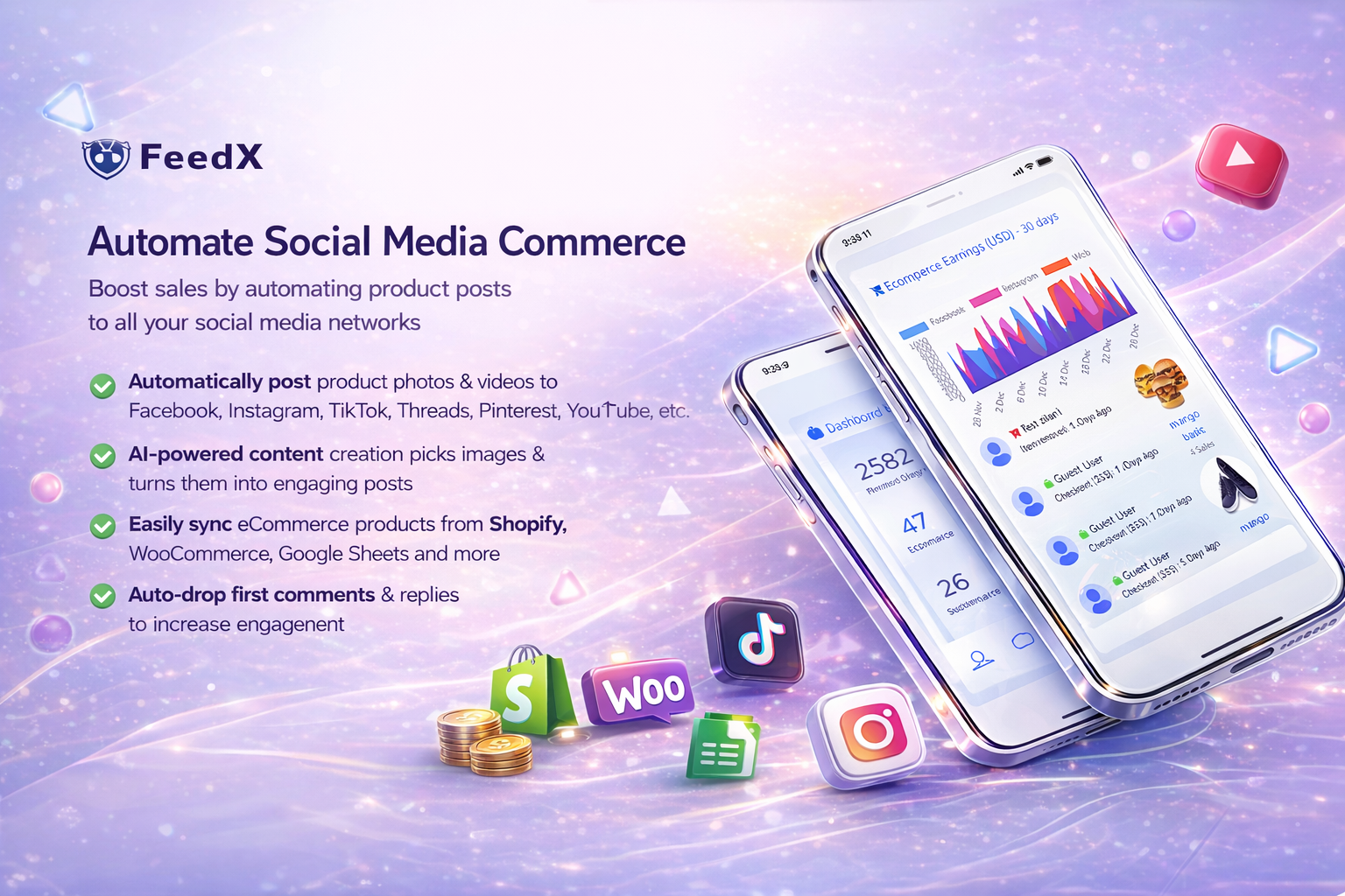 FeedX OmniPost V2.0 - Main product screenshot demonstrating key features and user interface