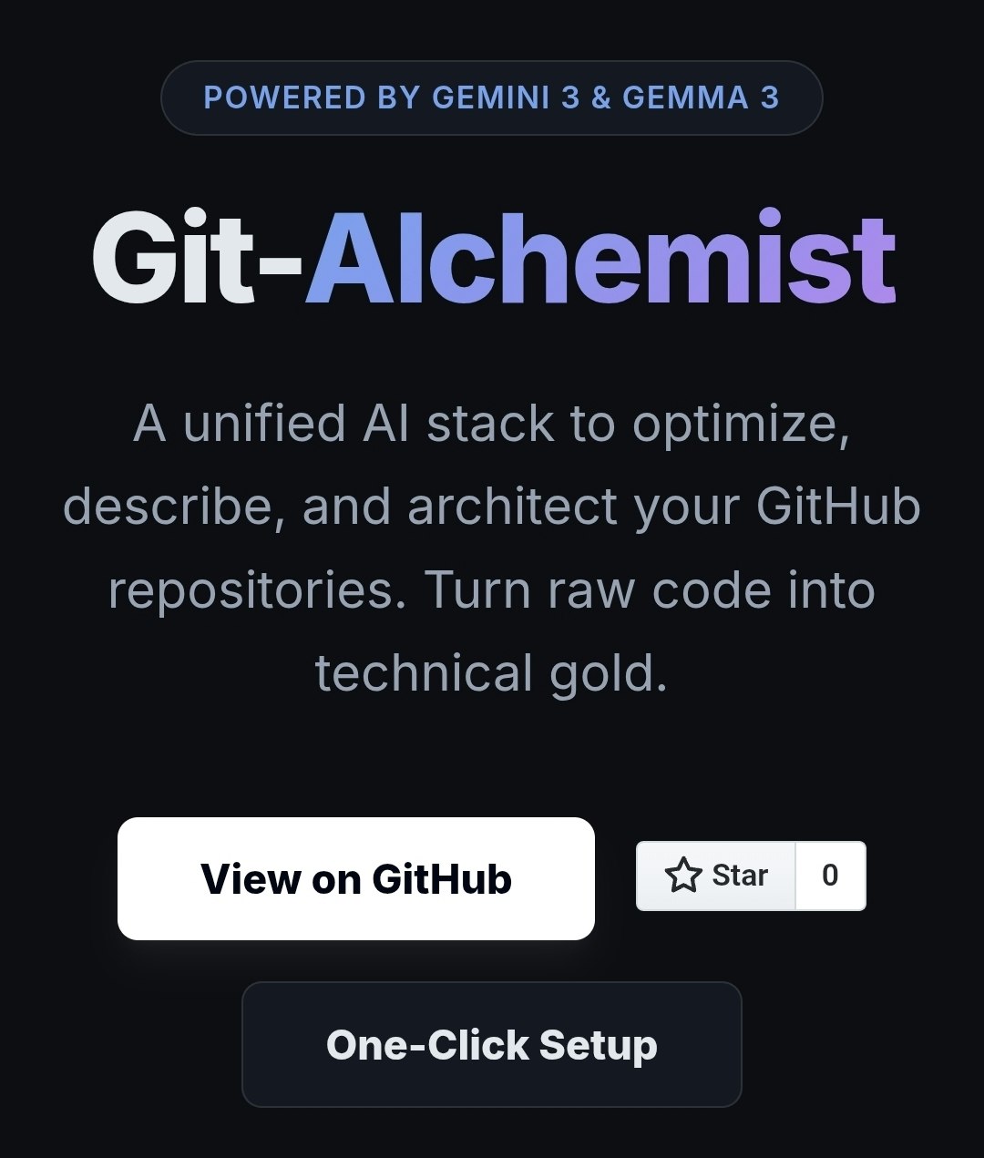 Git Alchemist  - Main product screenshot demonstrating key features and user interface