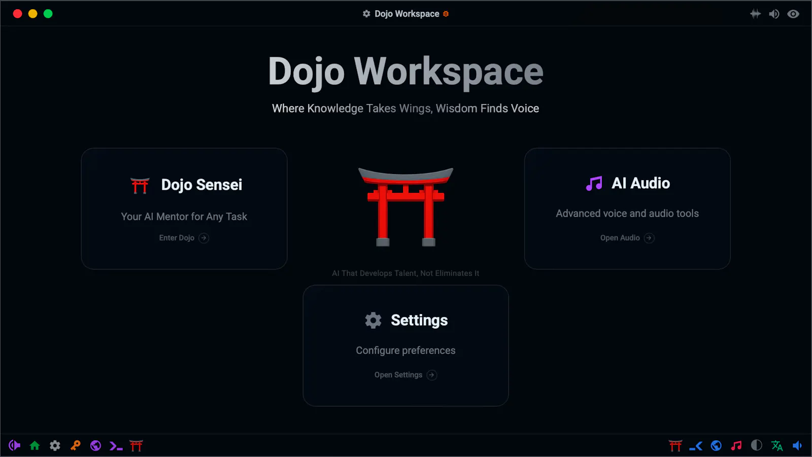 Dojo Workspace screenshot 2