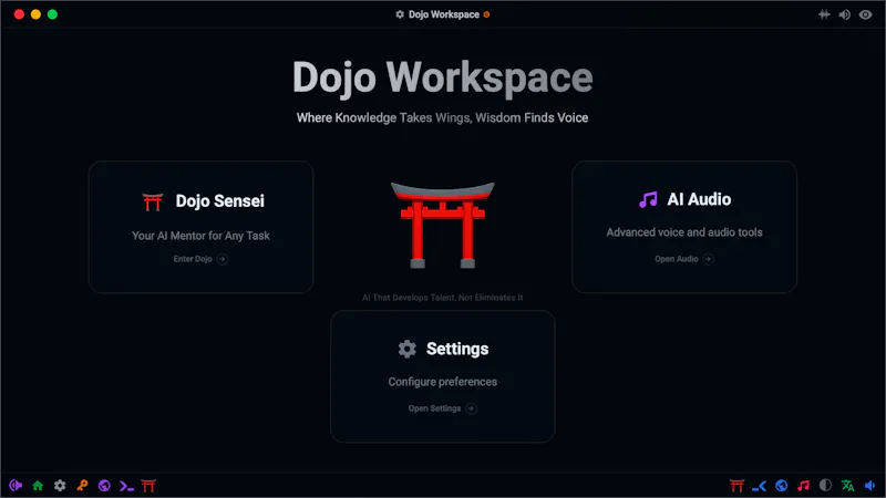 Dojo Workspace screenshot 2
