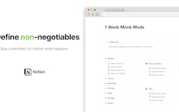Notion Monk Mode Planner media 2