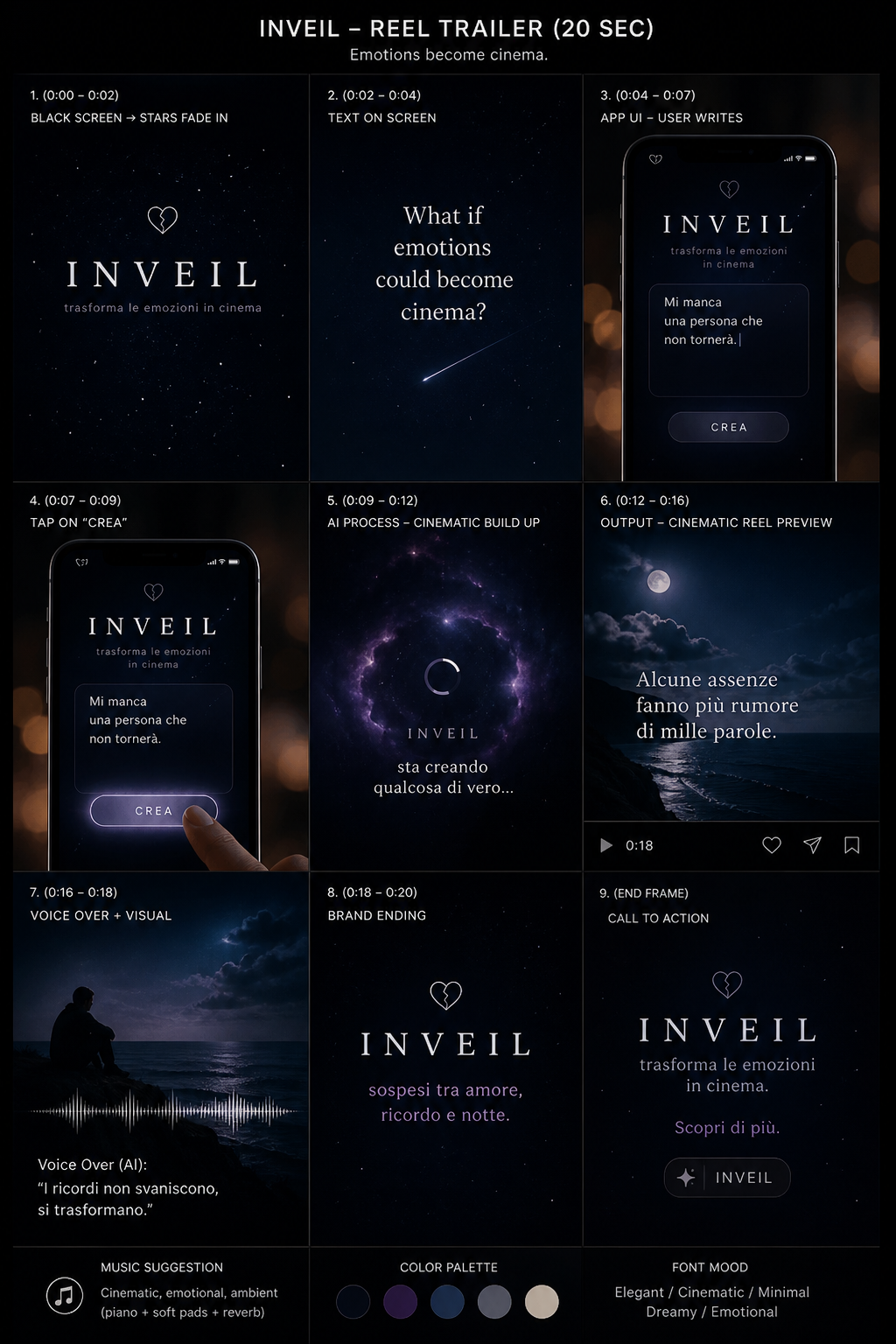 INVEIL — turn feelings into cinema gallery image