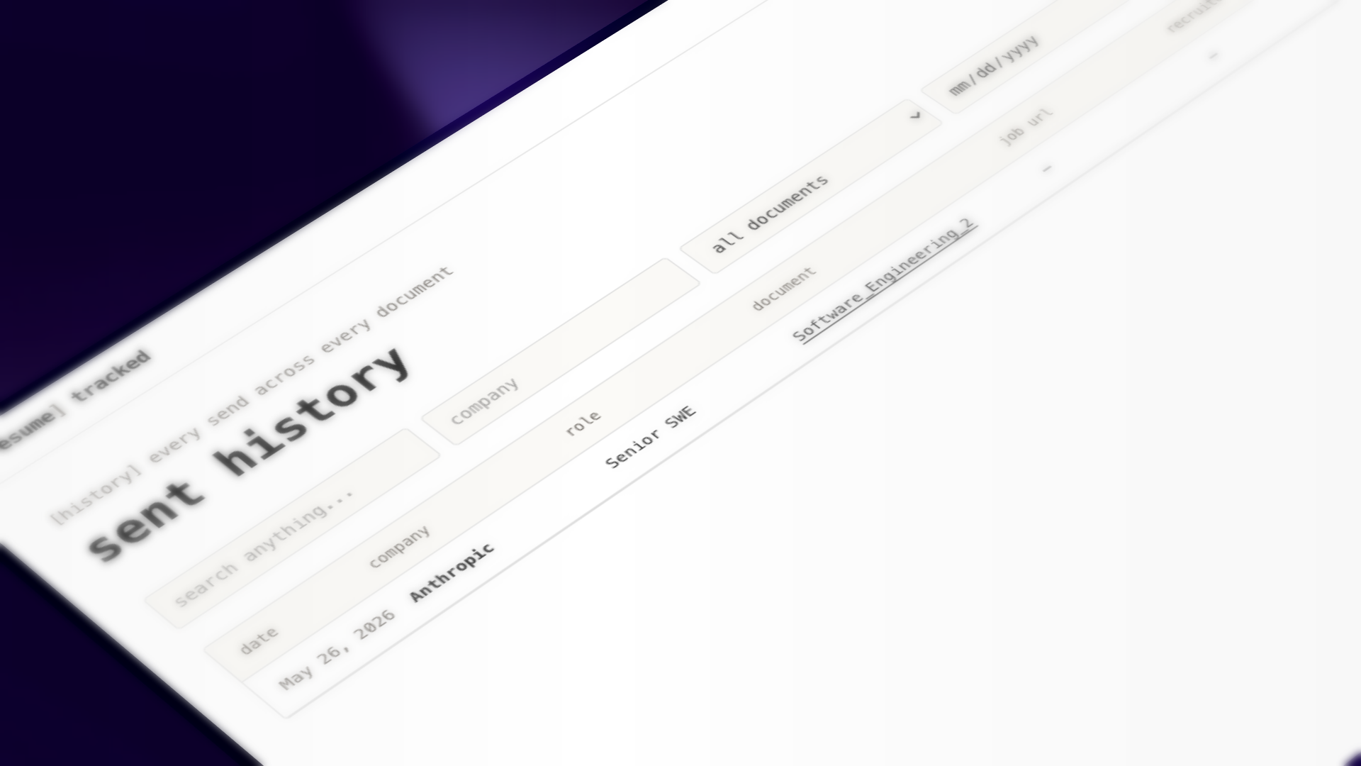 Resume Tracked gallery image