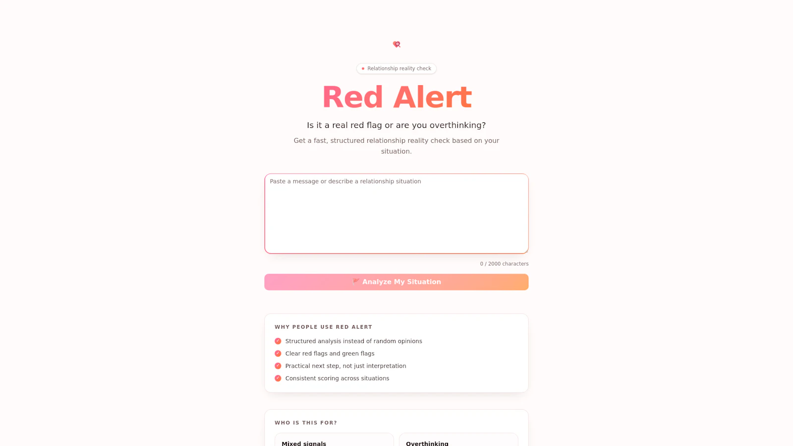 Red Flag Advisor screenshot 1