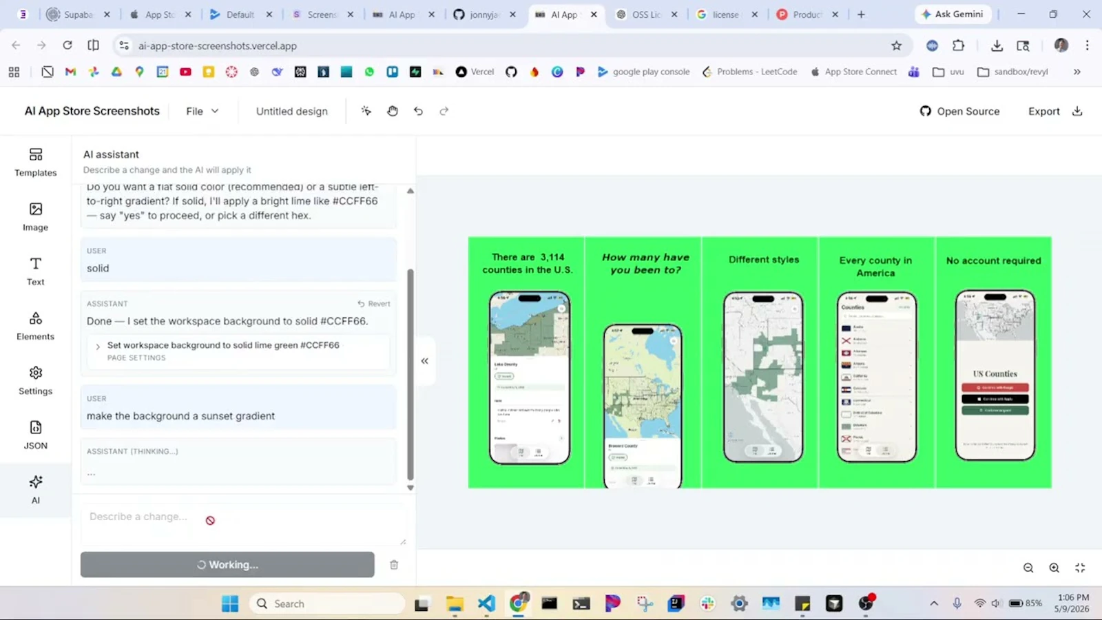AI App Store Screenshots screenshot 1 (video preview)