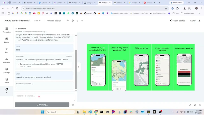 AI App Store Screenshots screenshot 1 (video preview)
