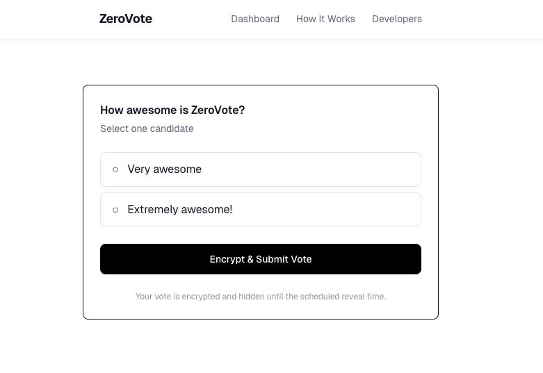 ZeroVote gallery image