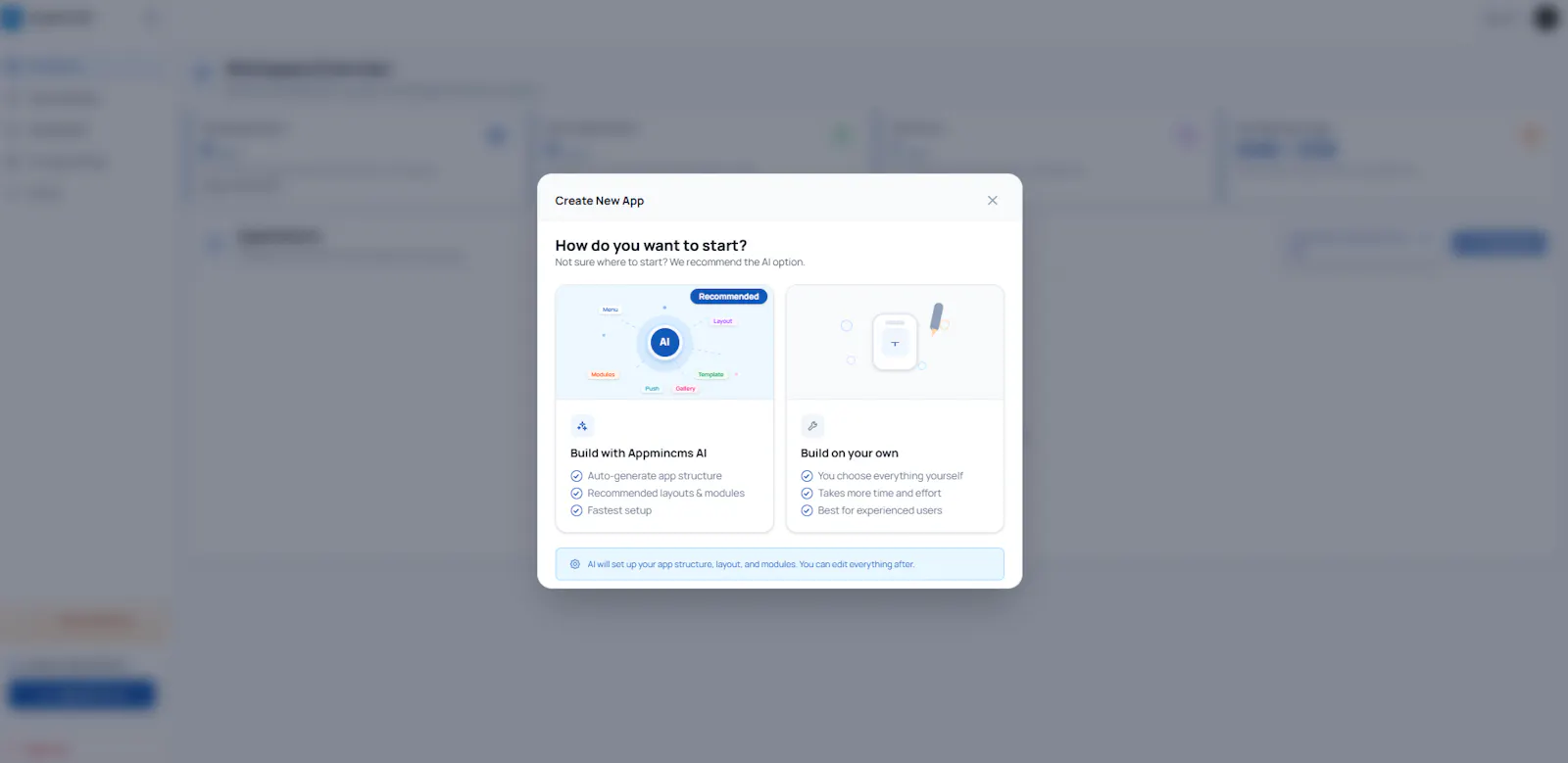 AppMinCms screenshot 2