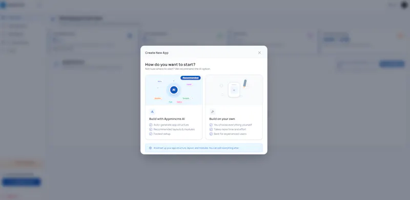 AppMinCms screenshot 2