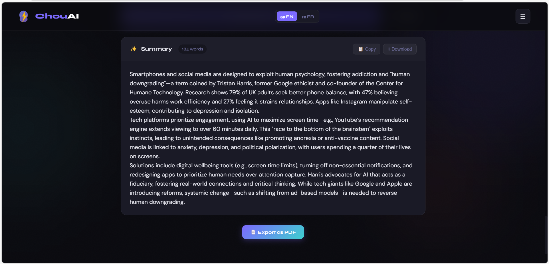 chouAI-free AI PDF  gallery image