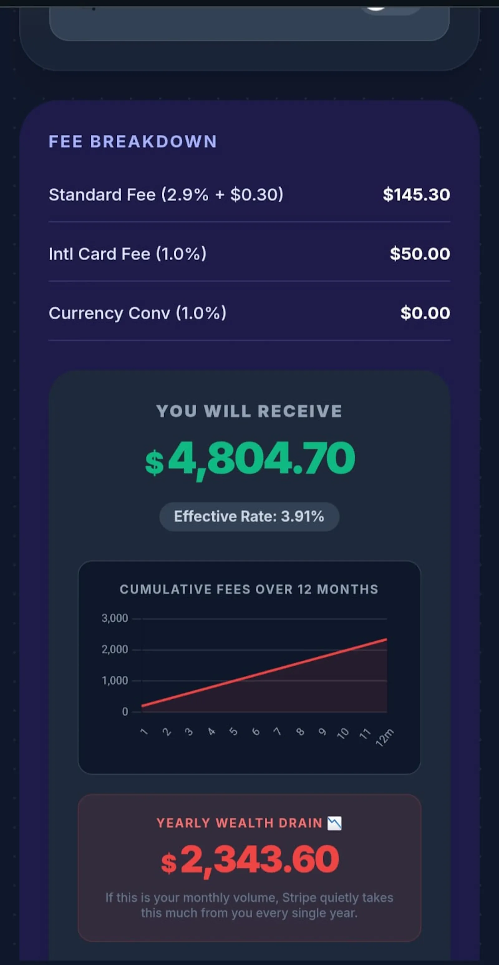 Stripe Fee Calculator PRO screenshot 4