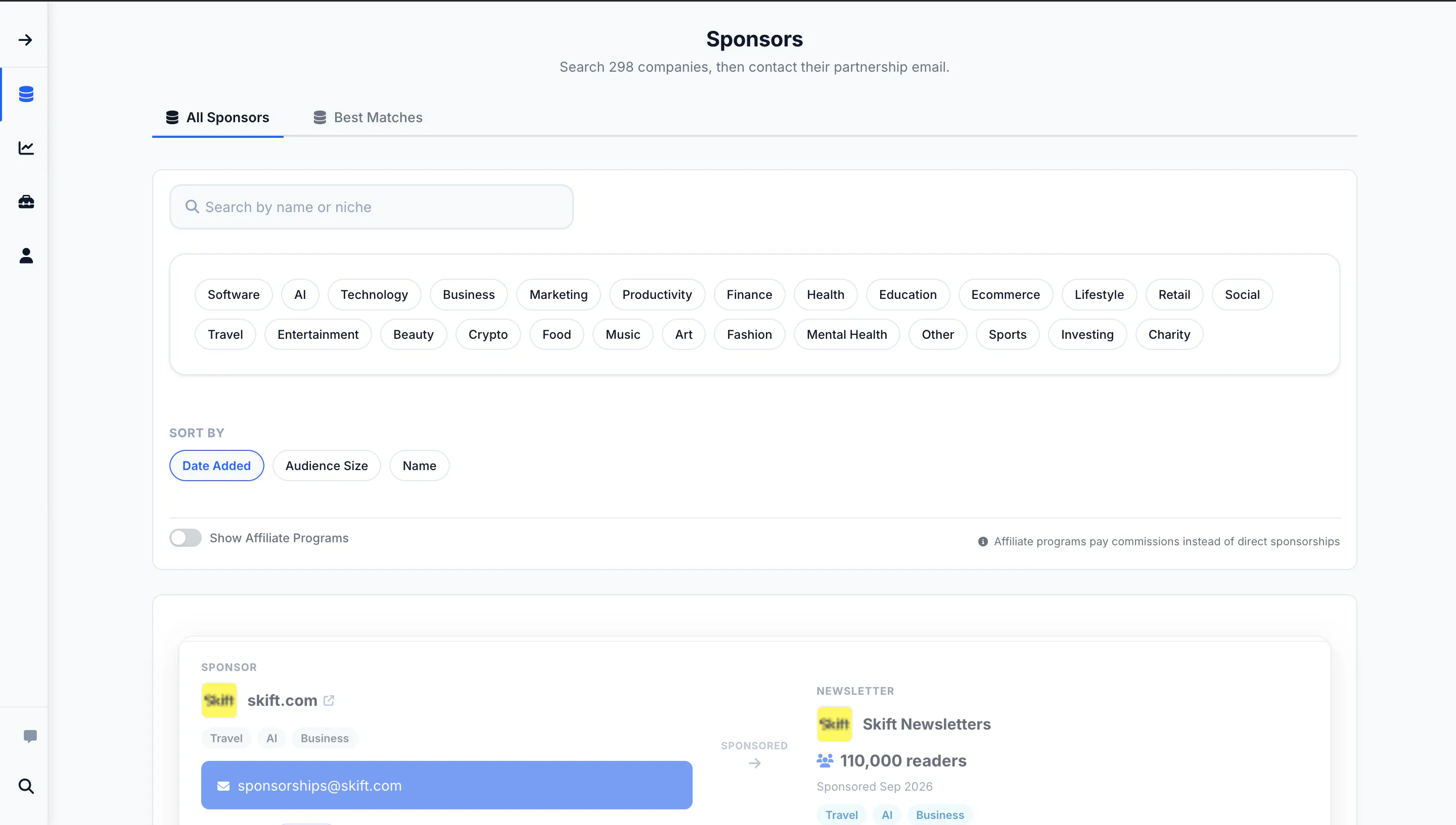SponsorDB gallery image