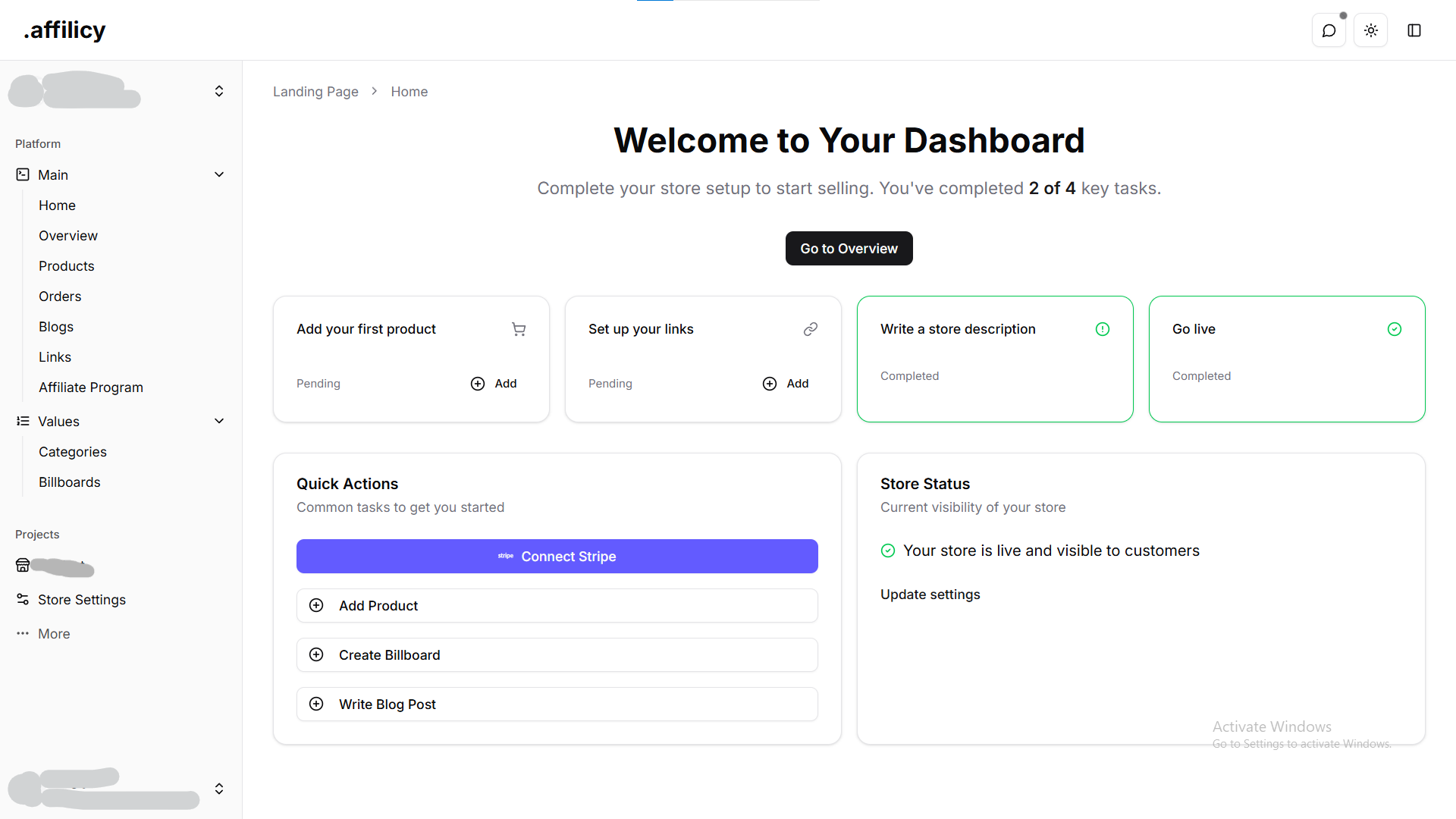 Affiliazione - Shopify per link di affiliazione. media 2
