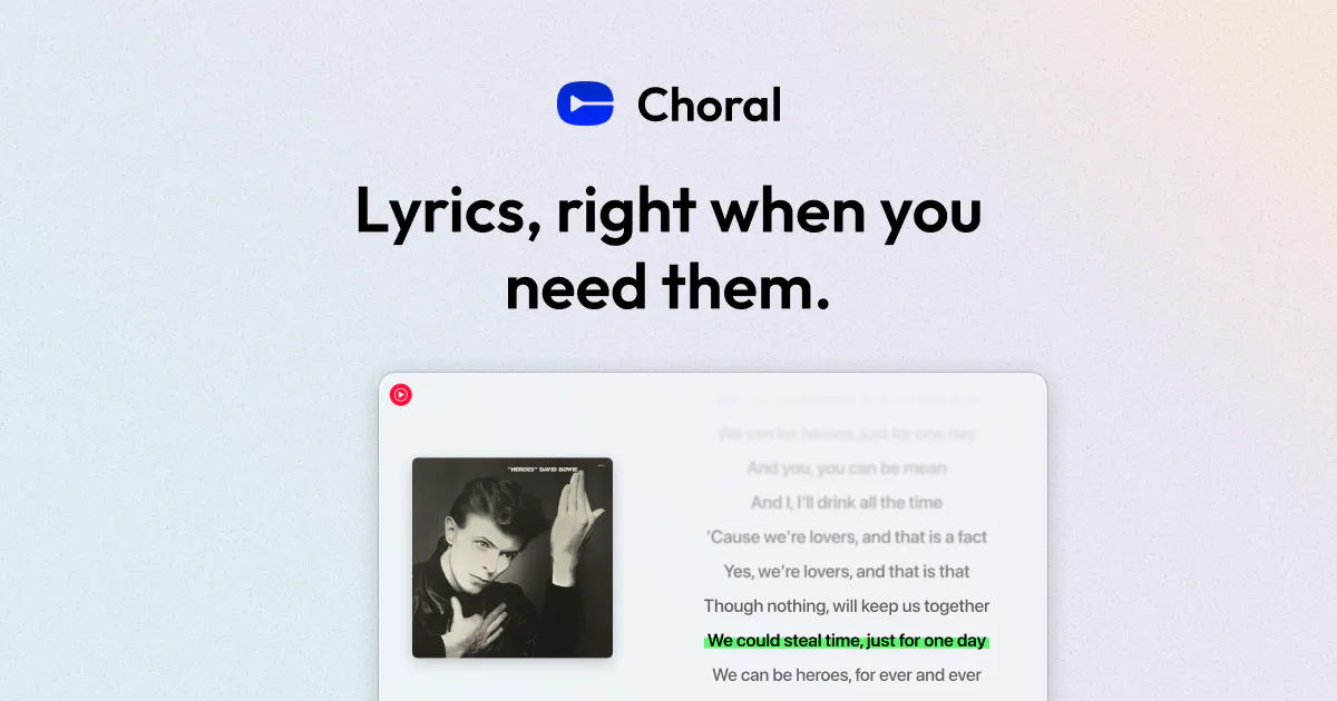 Choral gallery image