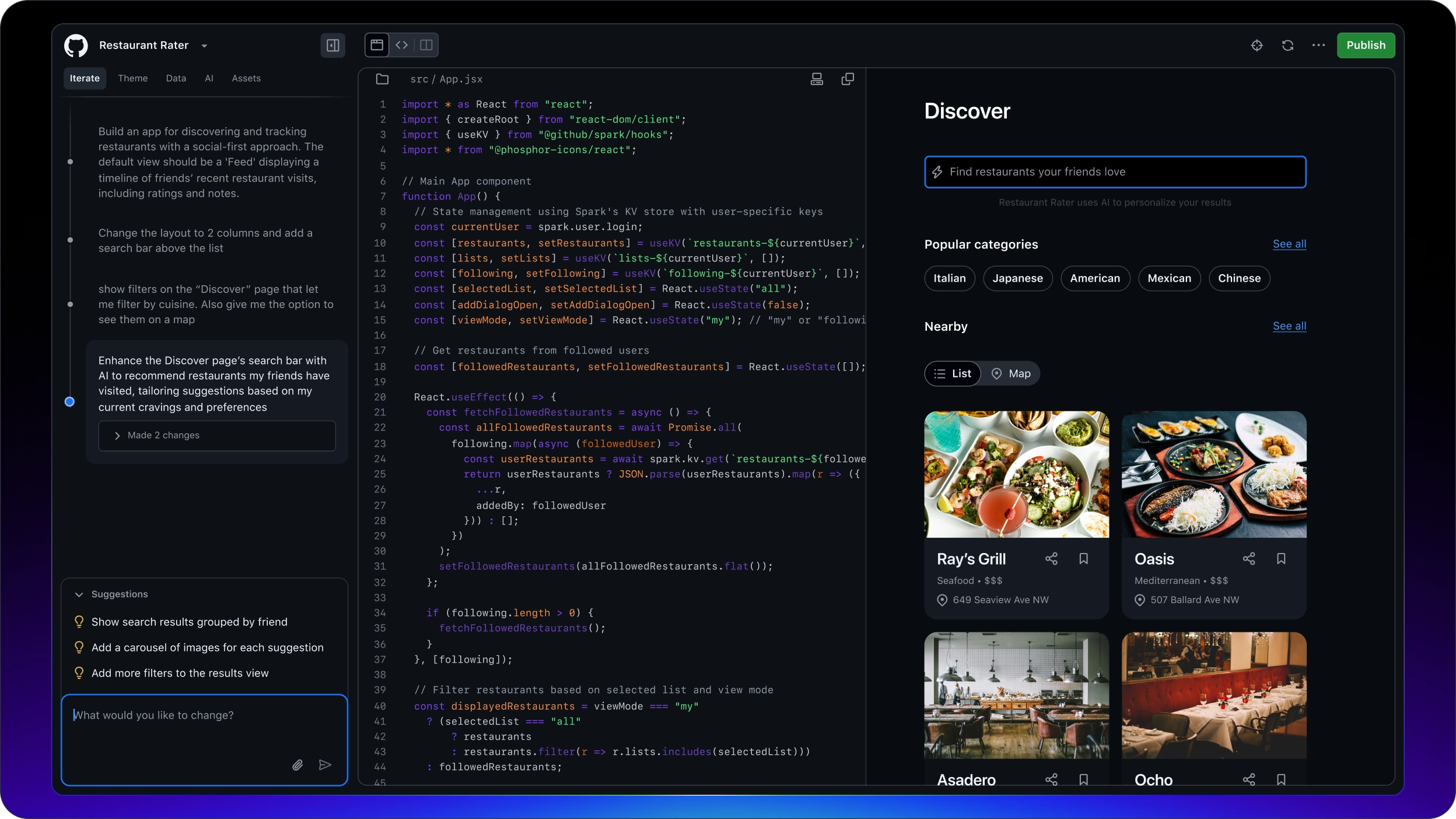 GitHub Spark - AI platform for building + deploying full-stack apps media 2