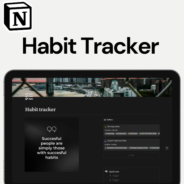 Notion Habit Tracker template